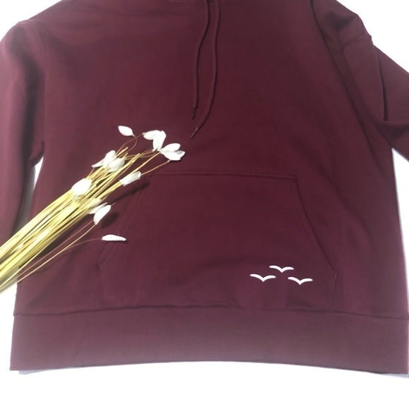 LAZYPANTS The Cooper Hoodie in Wine - Picture 3 of 8